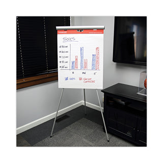 Renewable Resource Sugarcane Based Easel Pads, Presentation Format (1" Rule), 27 x 34, White, 50 Sheets, 2/Carton