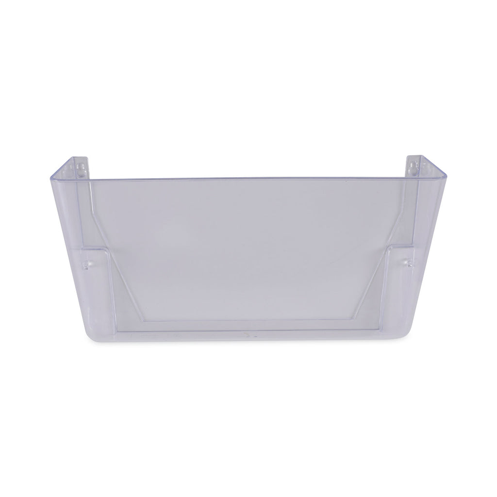Wall Files, 3 Sections, Letter Size, 13" x 4" x 14", Clear, 3/Set