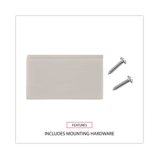 Wall Files, 3 Sections, Letter Size, 13" x 4" x 14", Clear, 3/Set