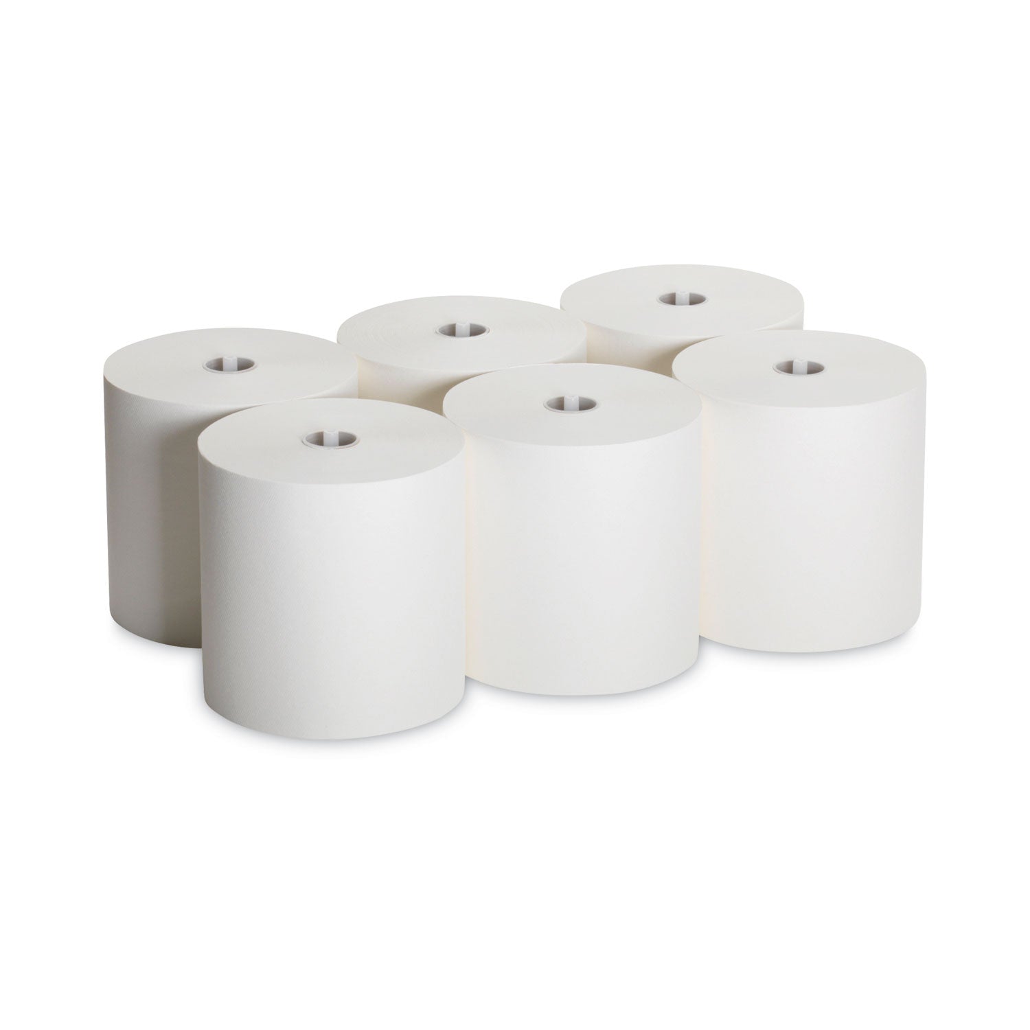 Hardwound Roll Paper Towel, Nonperforated, 1-Ply, 7.87" x 1,000 ft, White, 6 Rolls/Carton - 