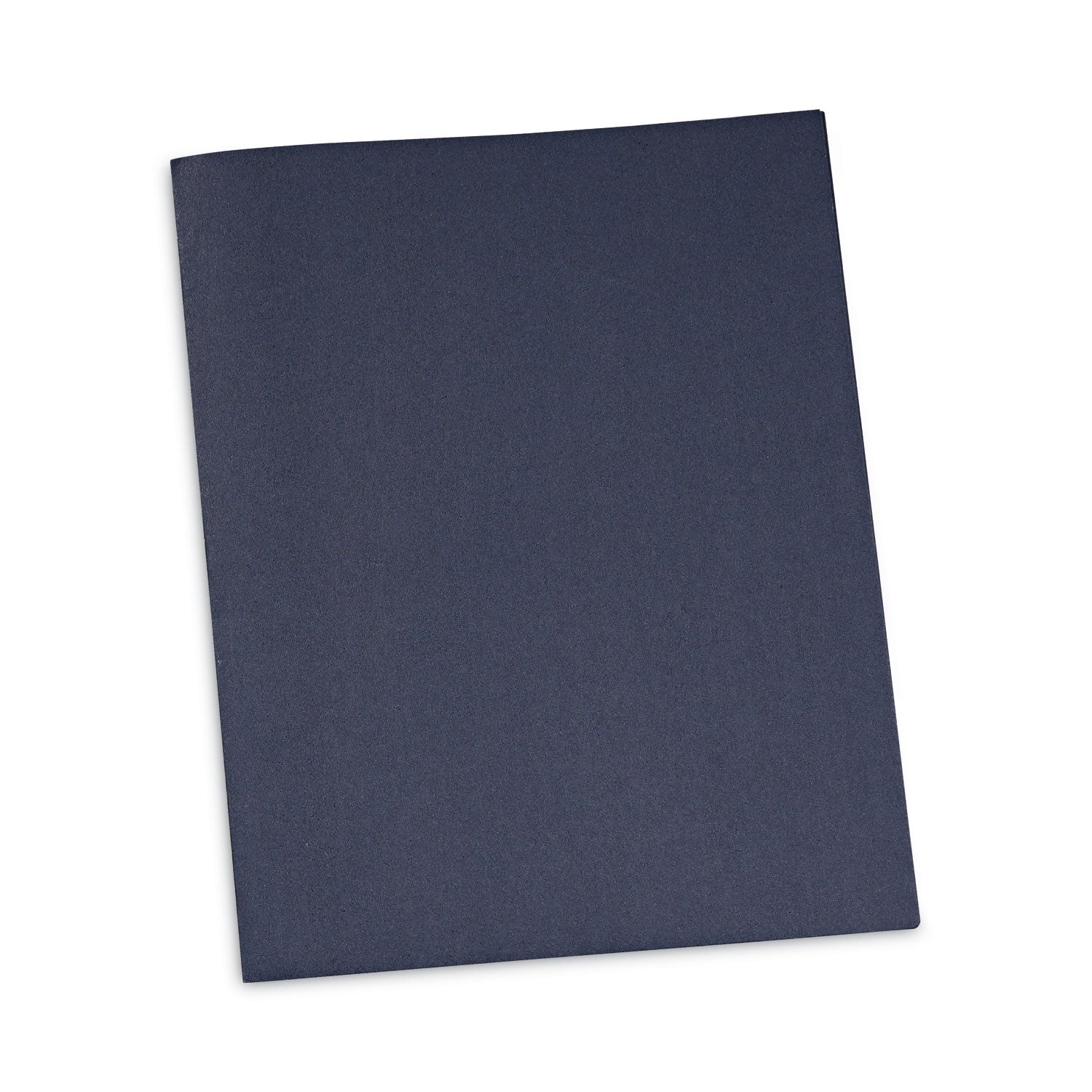 Two-Pocket Portfolios with Tang Fasteners, 0.5" Capacity, 11 x 8.5, Dark Blue, 25/Box - 