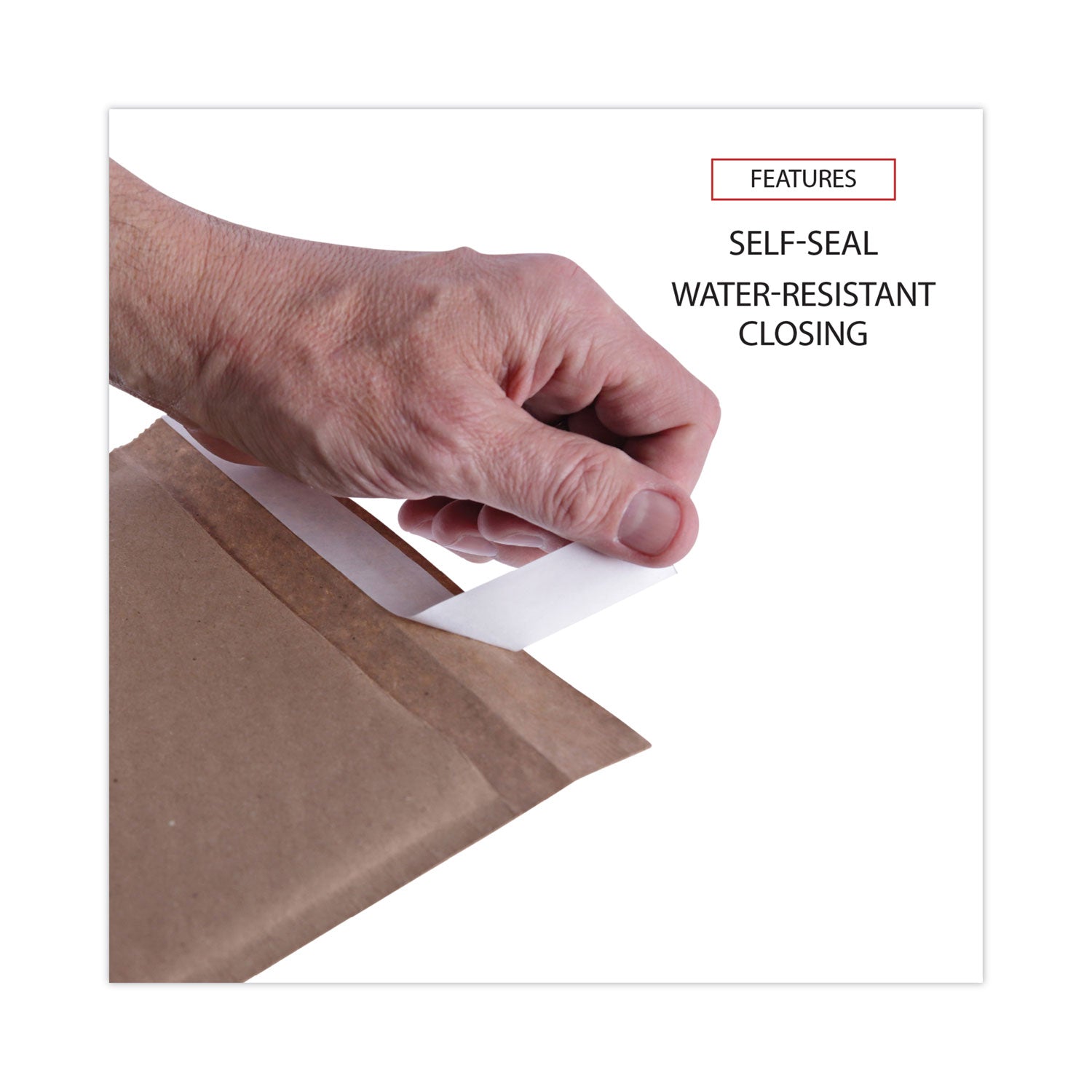 natural-self-seal-cushioned-mailer-#5-barrier-bubble-air-cell-cushion-self-adhesive-closure-105-x-16-kraft-80-carton_unv62264 - 6