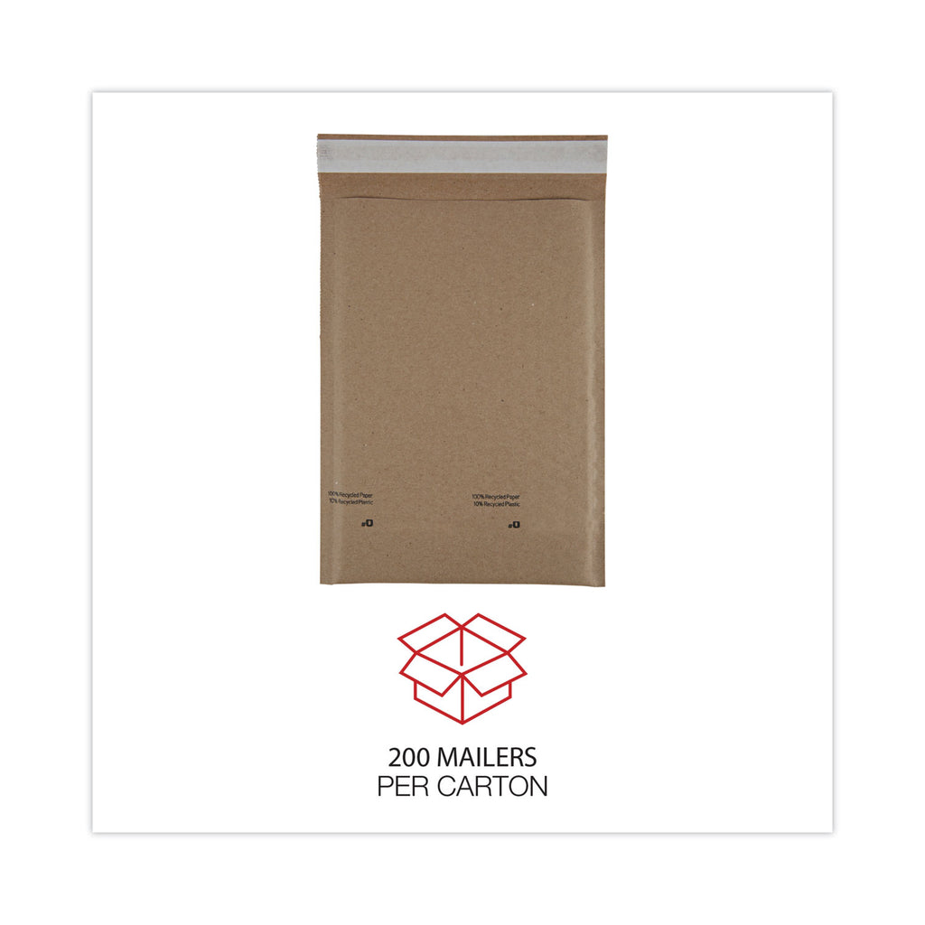 natural-self-seal-cushioned-mailer-#0-barrier-bubble-air-cell-cushion-self-adhesive-closure-6-x-10-kraft-200-carton_unv62425 - 5