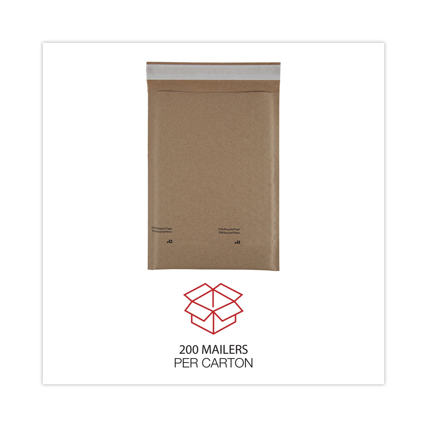natural-self-seal-cushioned-mailer-#0-barrier-bubble-air-cell-cushion-self-adhesive-closure-6-x-10-kraft-200-carton_unv62425 - 5