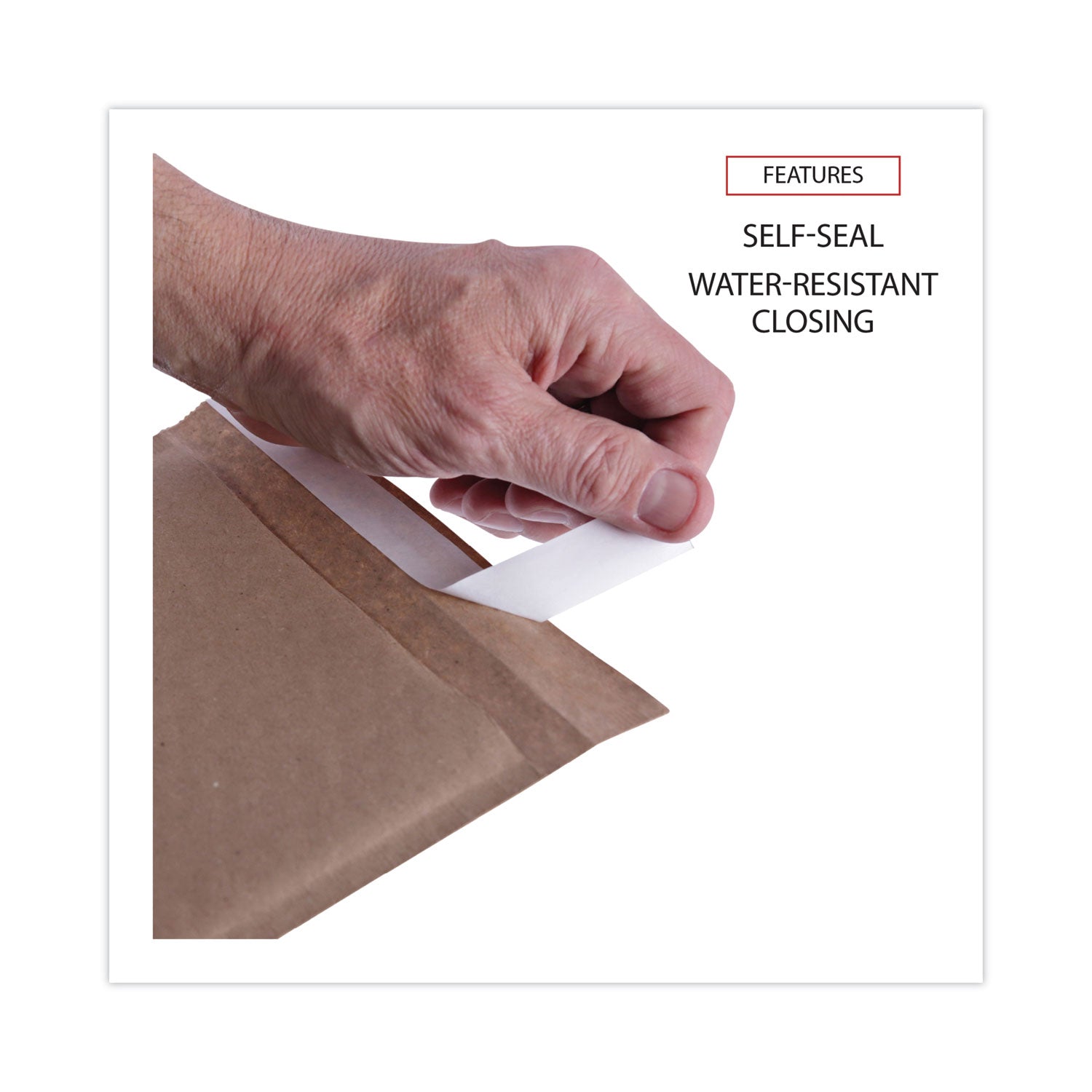 natural-self-seal-cushioned-mailer-#0-barrier-bubble-air-cell-cushion-self-adhesive-closure-6-x-10-kraft-200-carton_unv62425 - 6