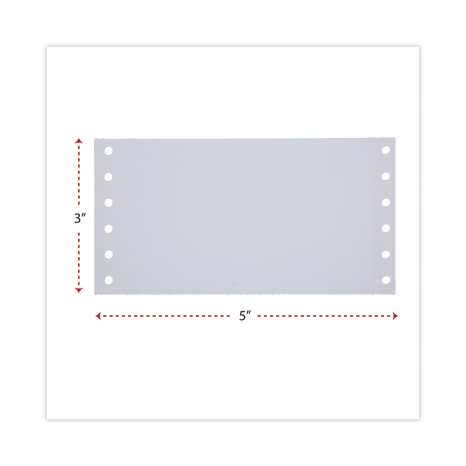 Continuous-Feed Index Cards, Unruled, 3 x 5, White, 4,000/Carton - 