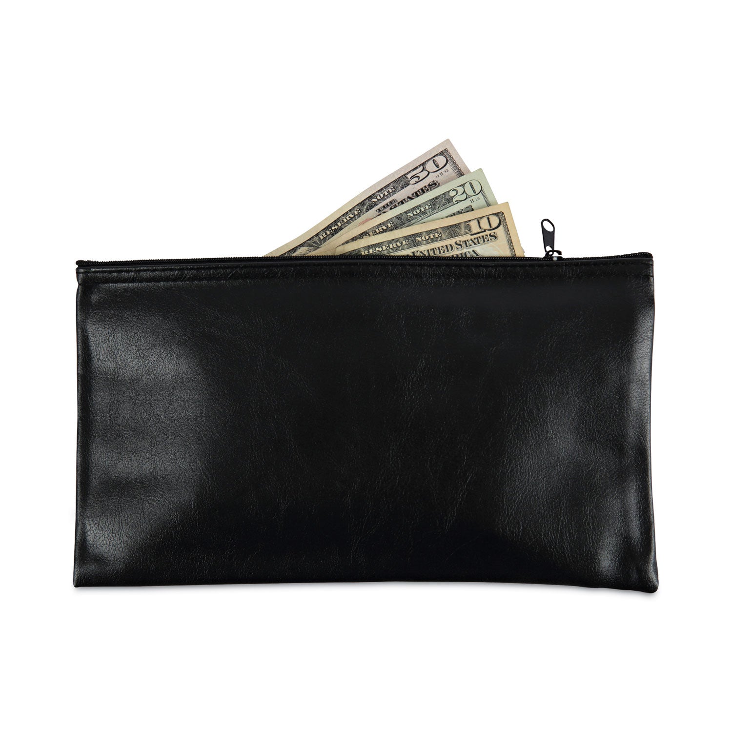 zippered-wallets-cases-leatherette-pu-11-x-6-black-2-pack_unv69021 - 2