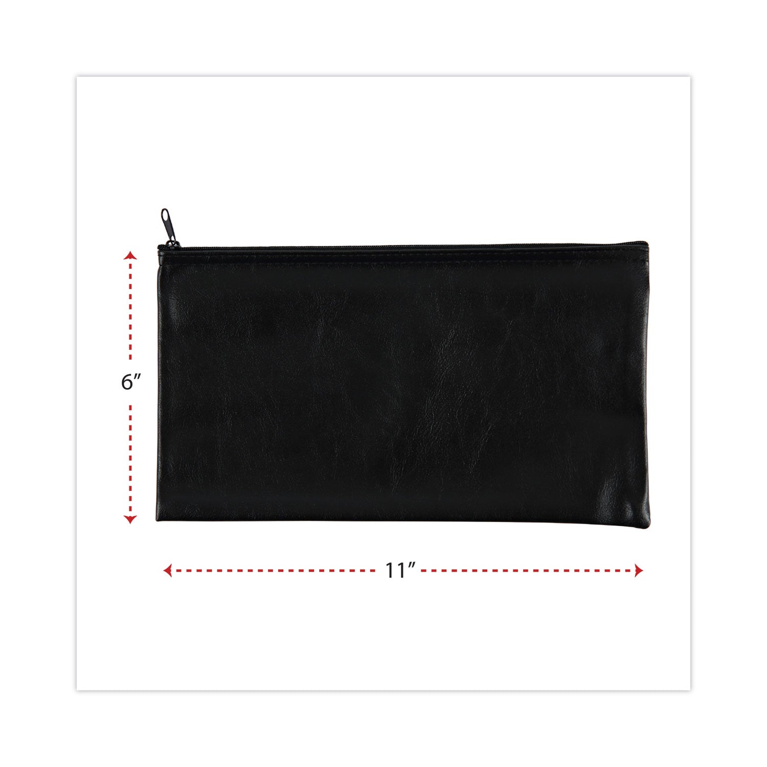 zippered-wallets-cases-leatherette-pu-11-x-6-black-2-pack_unv69021 - 3