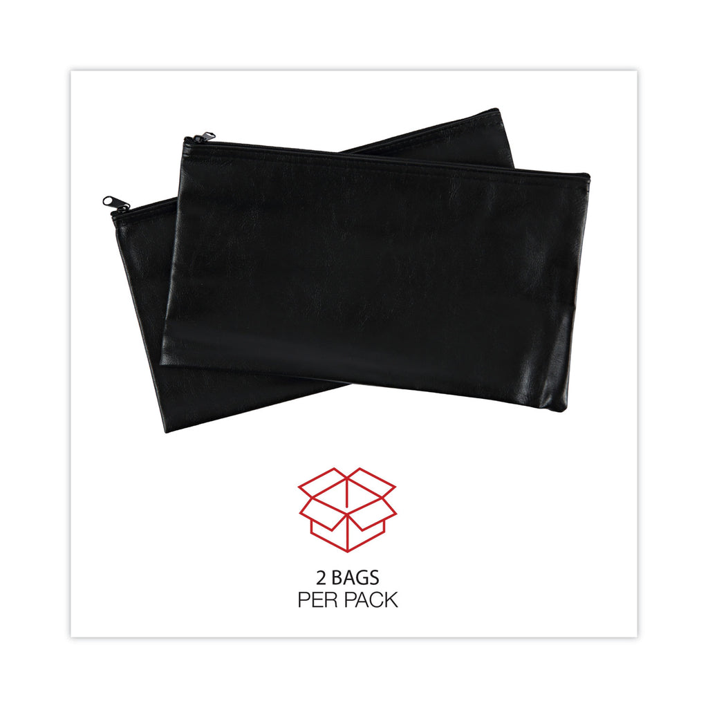 zippered-wallets-cases-leatherette-pu-11-x-6-black-2-pack_unv69021 - 5