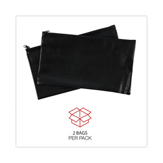 zippered-wallets-cases-leatherette-pu-11-x-6-black-2-pack_unv69021 - 5