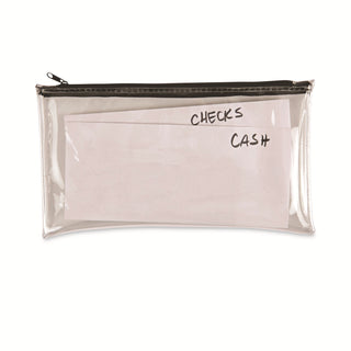 zippered-wallets-cases-leatherette-pu-11-x-6-clear-black-2-pack_unv69026 - 1