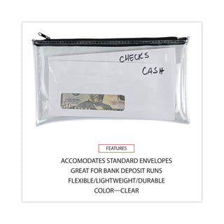 zippered-wallets-cases-leatherette-pu-11-x-6-clear-black-2-pack_unv69026 - 4