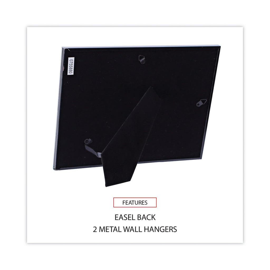 Metal Photo Frame, Aluminum, 8.5 x 11, Black