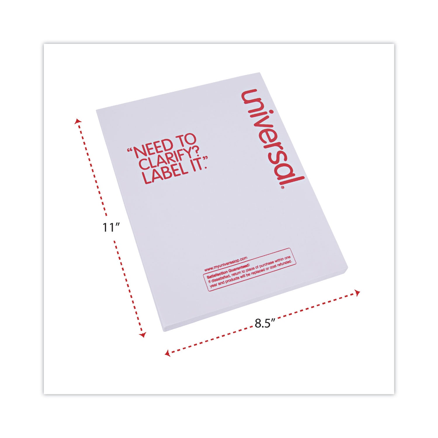 White Labels, Inkjet/Laser Printers, 5.5 x 8.5, White, 2/Sheet, 100 Sheets/Pack - 