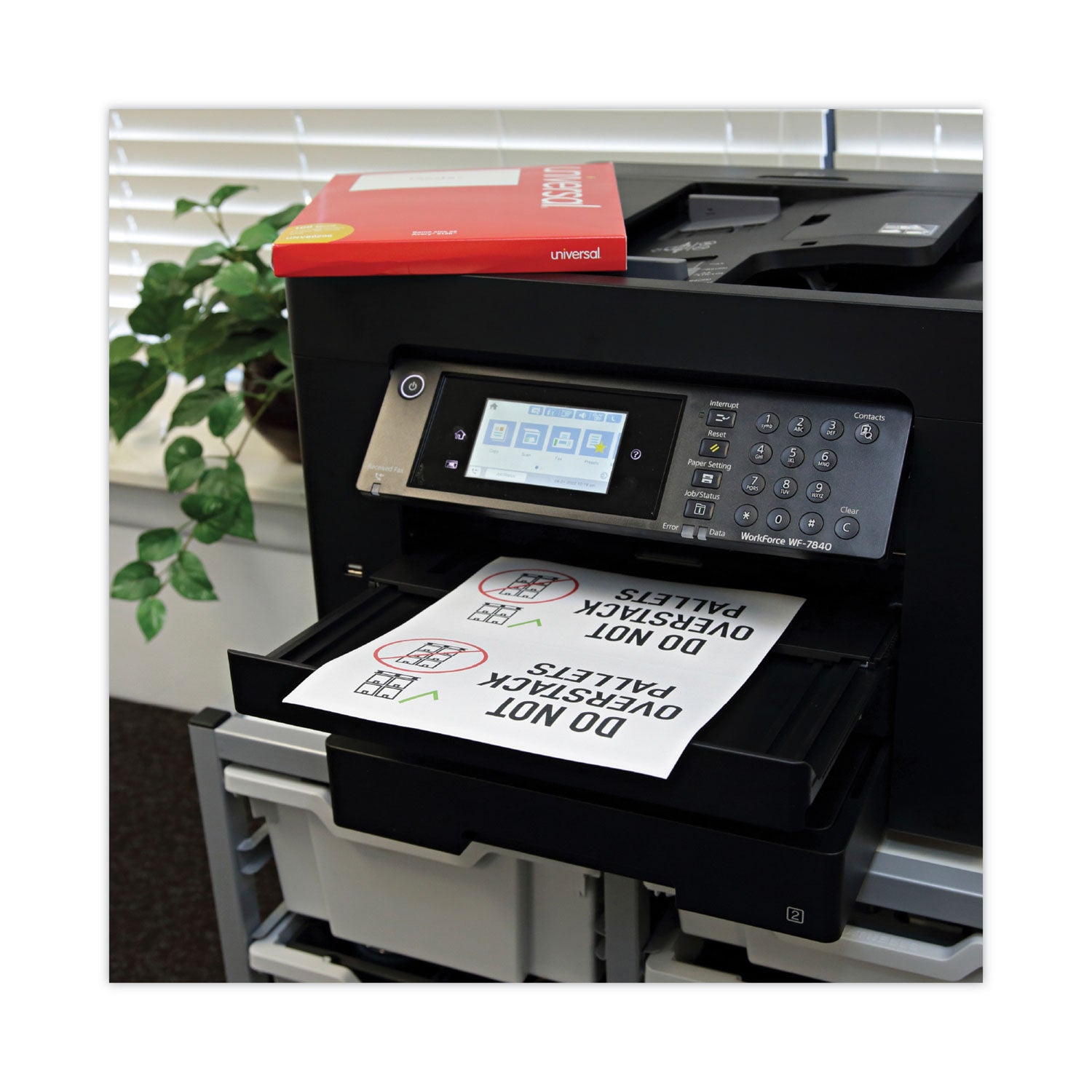 White Labels, Inkjet/Laser Printers, 5.5 x 8.5, White, 2/Sheet, 100 Sheets/Pack - 
