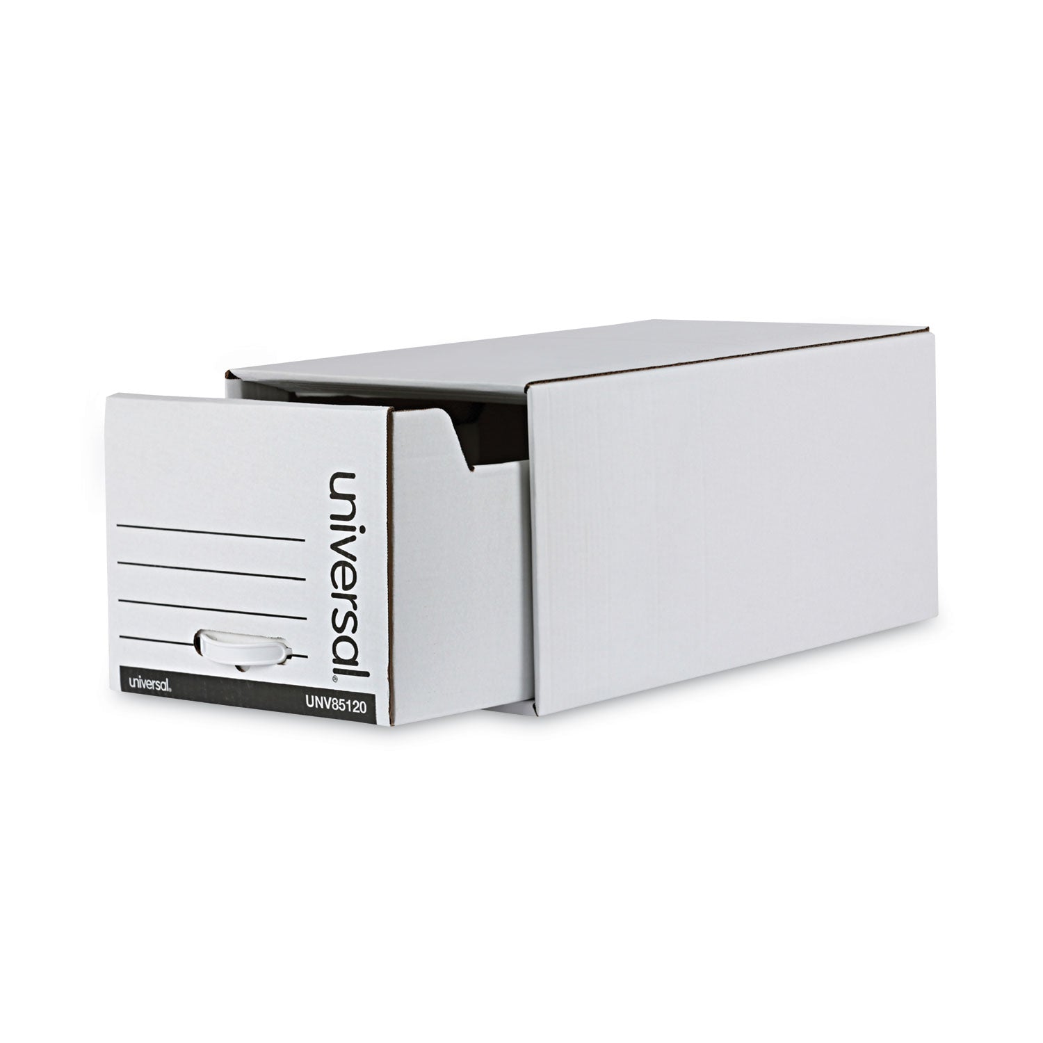 Economy Storage Drawer Files, Letter Files, White, 6/Carton - 