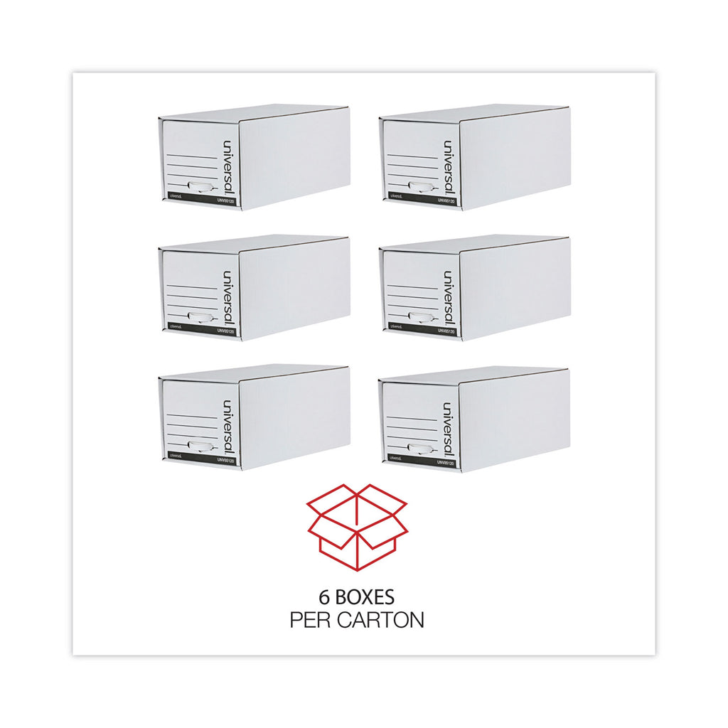 Economy Storage Drawer Files, Letter Files, White, 6/Carton - 