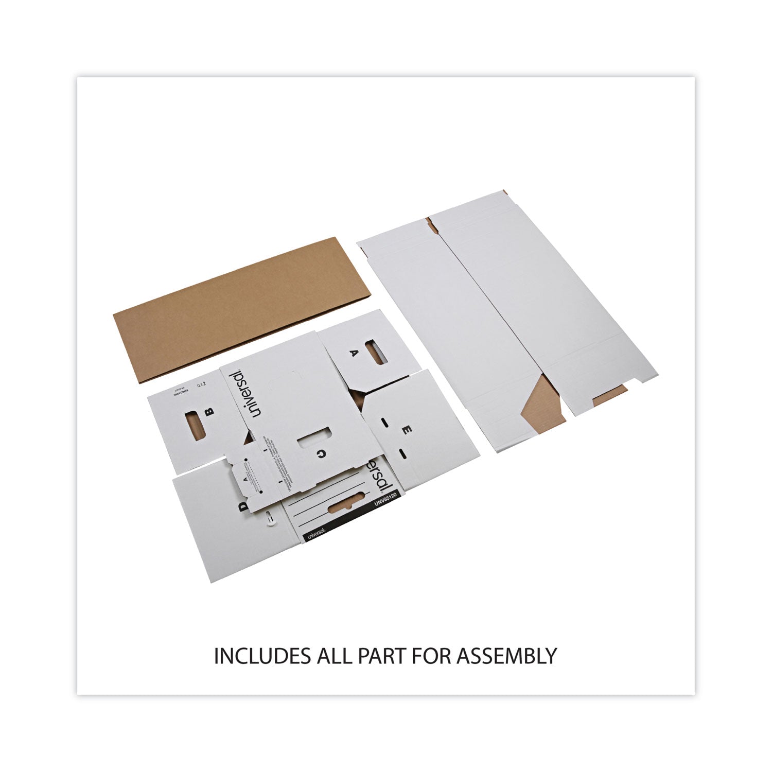 Economy Storage Drawer Files, Letter Files, White, 6/Carton - 