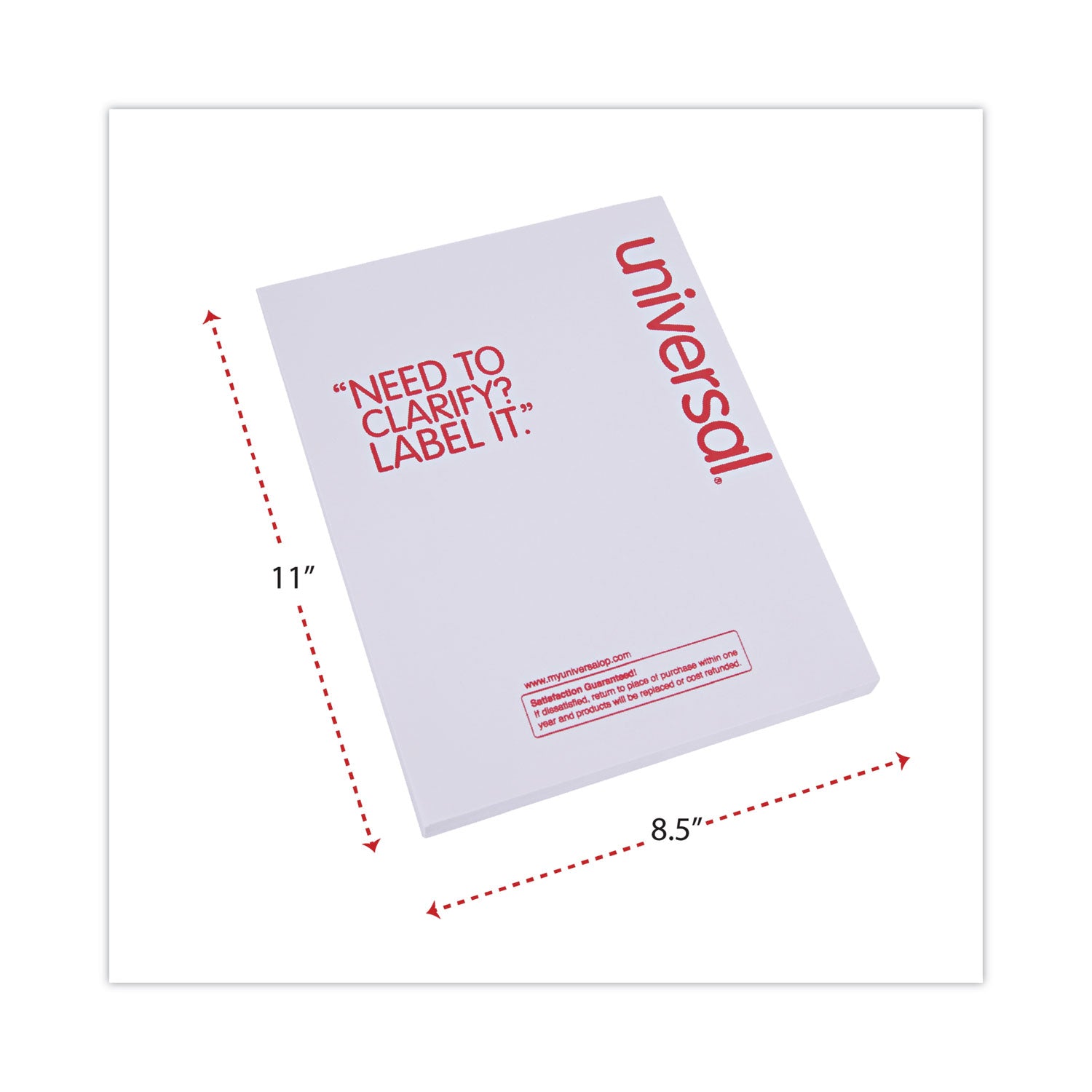 Copier Mailing Labels, Copiers, 8.5 x 11, White, 100/Box - 