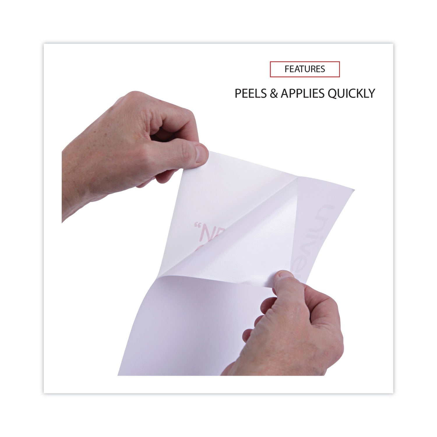 Copier Mailing Labels, Copiers, 8.5 x 11, White, 100/Box - 