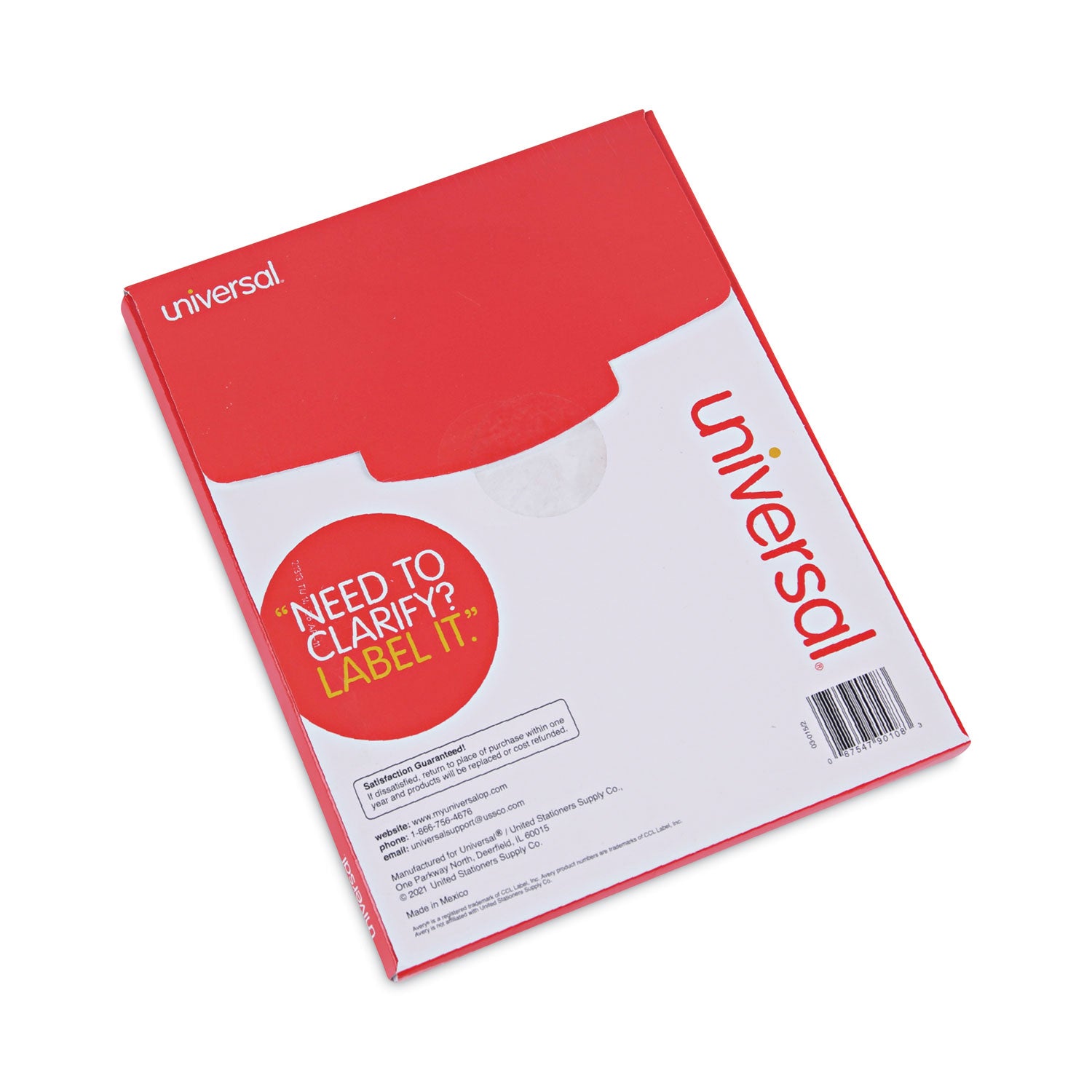 Copier Mailing Labels, Copiers, 8.5 x 11, White, 100/Box - 