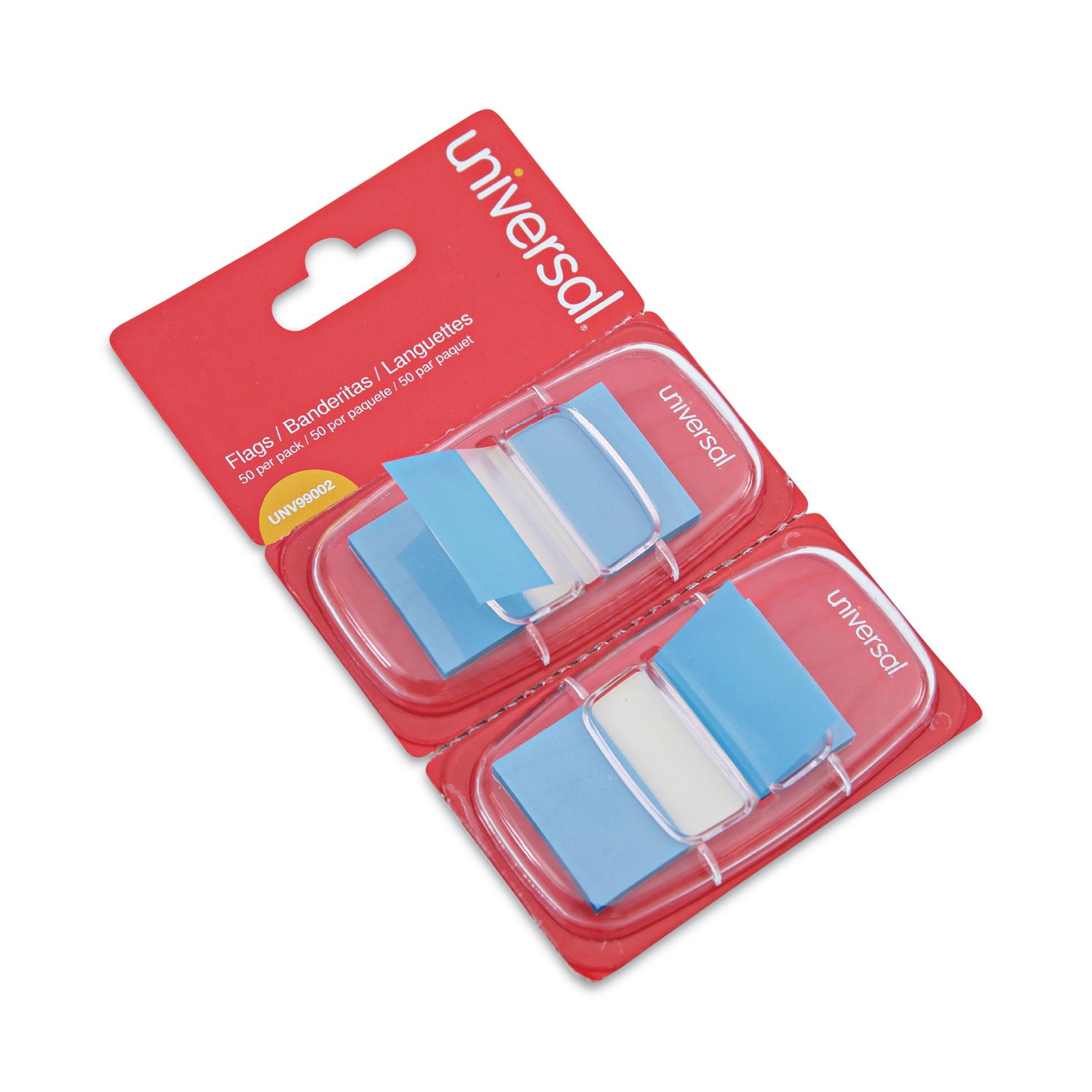 Page Flags, Blue, 50 Flags/Dispenser, 2 Dispensers/Pack - 