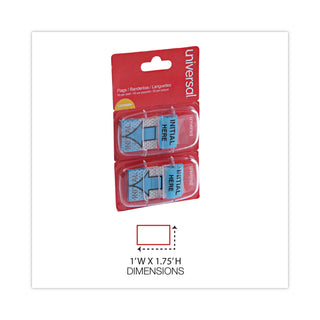 deluxe-message-arrow-flags-initial-here-blue-100-pack_unv99009 - 2