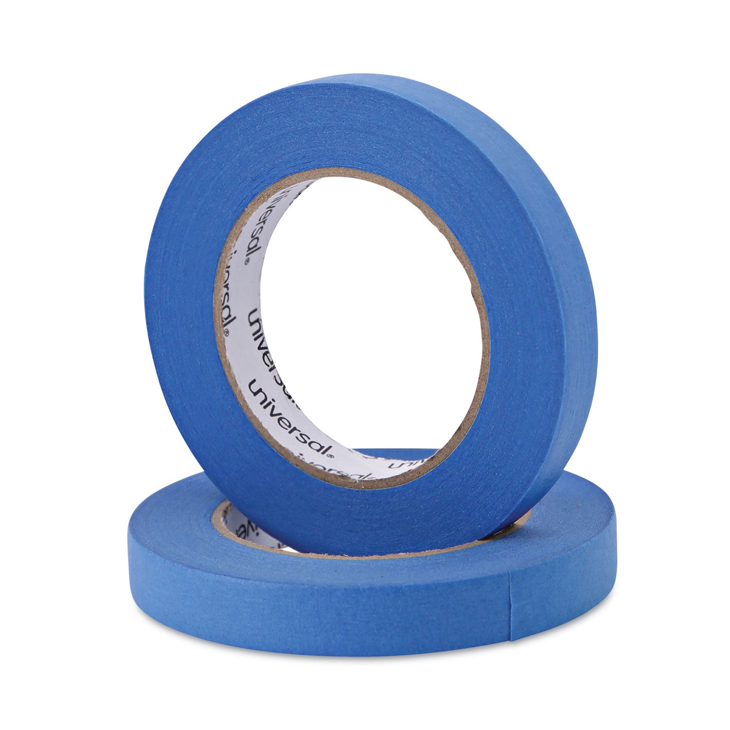 Premium Blue Masking Tape with UV Resistance, 3" Core, 18 mm x 54.8 m, Blue, 2/Pack - 