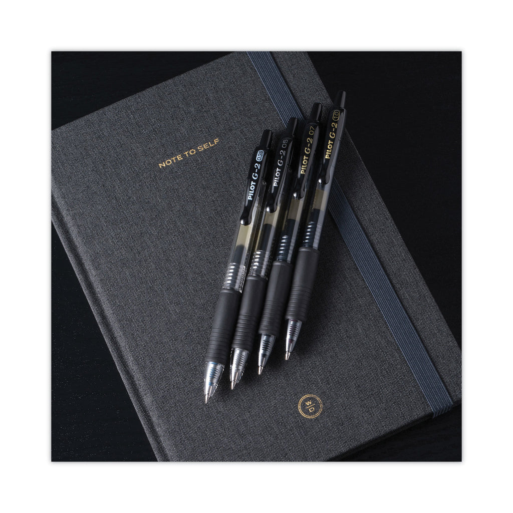 G2 Premium Gel Pen, Retractable, Bold 1 mm, Black Ink, Smoke/Black Barrel, Dozen