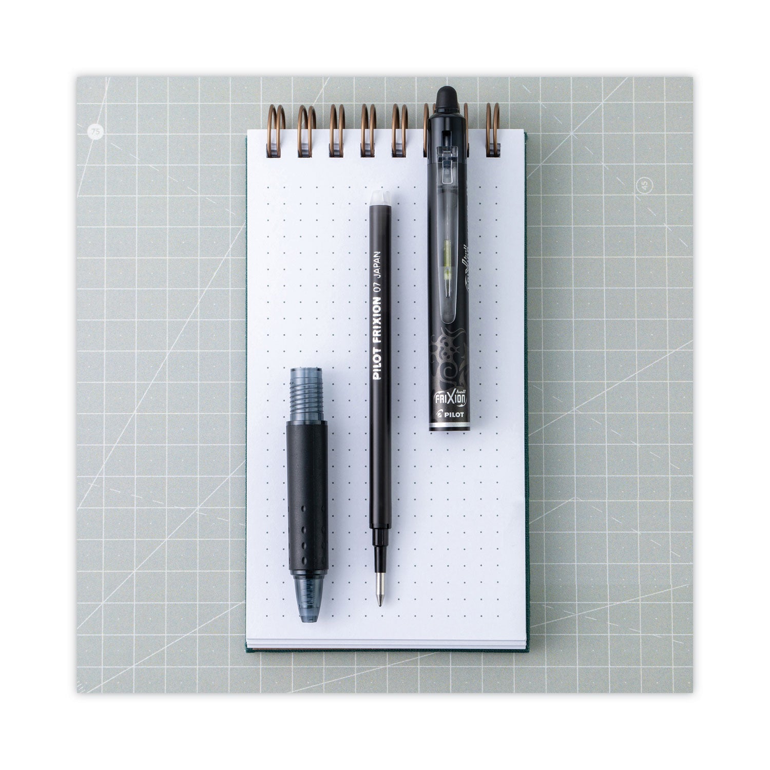 Refill for Pilot FriXion Erasable, FriXion Ball, FriXion Clicker and FriXion LX Gel Ink Pens, Fine Tip, Black Ink, 3/Pack