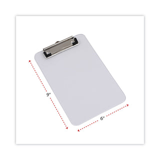 plastic-clipboard-with-low-profile-clip-05-clip-capacity-holds-5-x-8-sheets-clear_unv40312 - 2