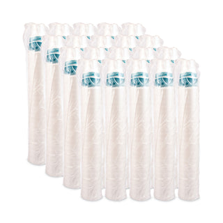 J Cup Insulated Foam Pedestal Cups, 32 oz, Printed, Teal/White, 25/Sleeve, 20 Sleeves/Carton