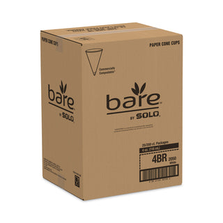 Cone Water Cups, Cold, Paper, 4 oz, White, 200/Pack