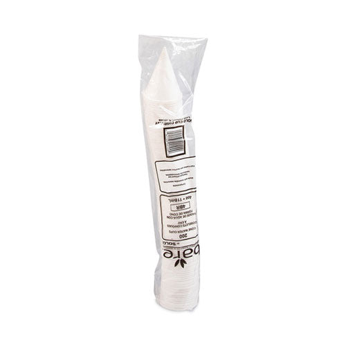 Solo Eco-Forward 4 oz Treated Paper Cone Water Cups - Cone - 200 / Pack - White - Paper - Cold Drink - 3