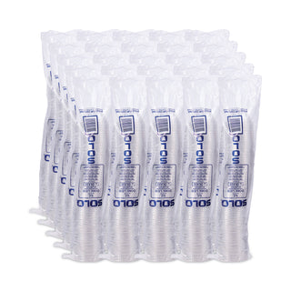 Dome-Top Cold Cup Lids, Fits 2.5 oz to 9 oz Containers, Clear, Plastic, 2,500/Carton