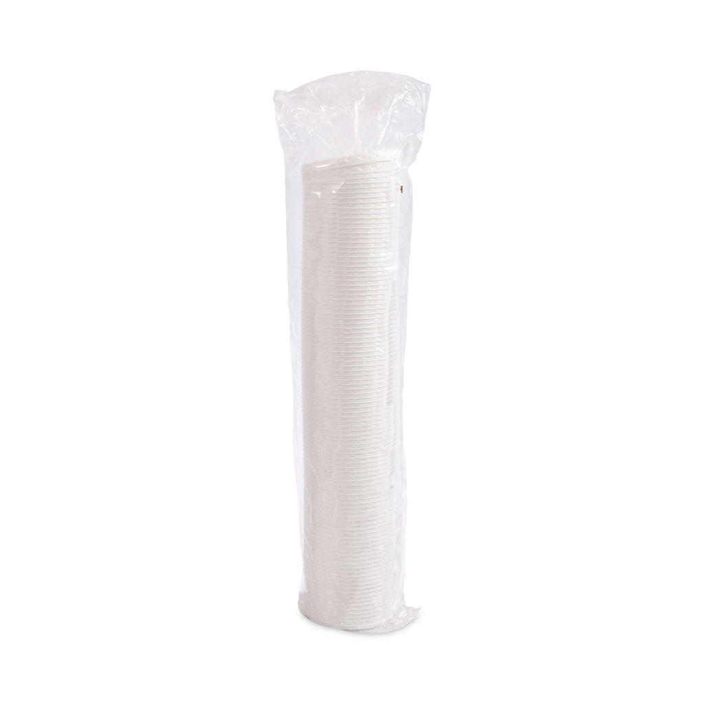 Lift Back and Lock Tab Cup Lids for Foam Cups, Fits 10 oz Trophy Cups, White, 2,000/Carton