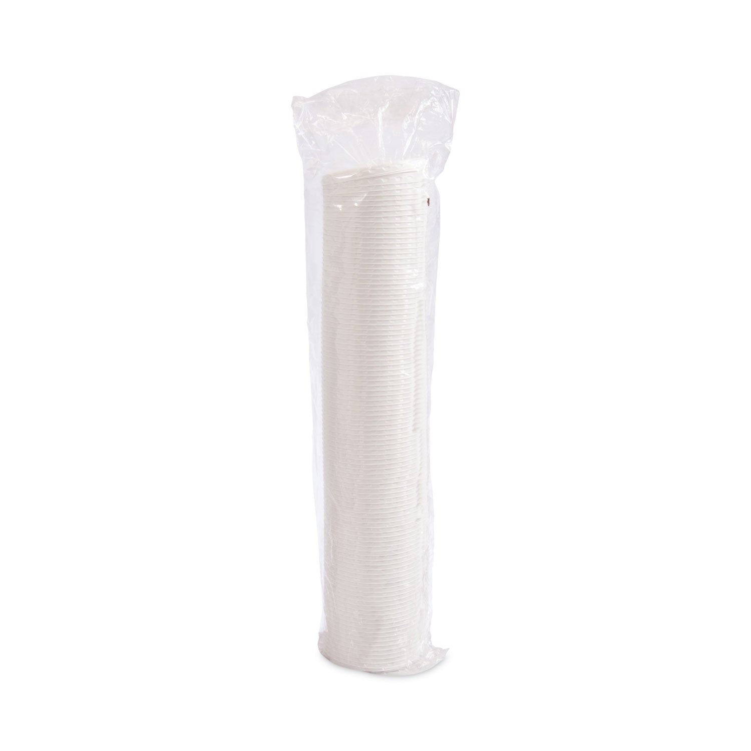 Lift Back and Lock Tab Cup Lids for Foam Cups, Fits 10 oz Trophy Cups, White, 2,000/Carton