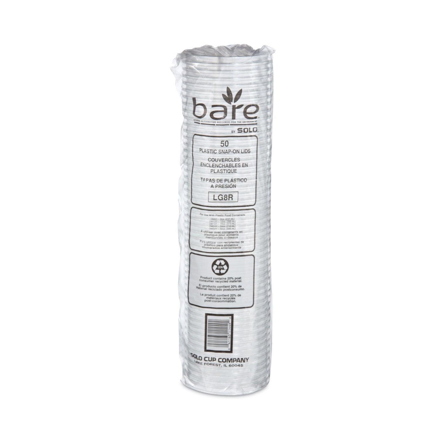 bare-eco-forward-rpet-deli-container-lids-proplanet-seal-recessed-lid-fits-8-oz-clear-plastic-50-pack-10-packs-carton_scclg8r - 4