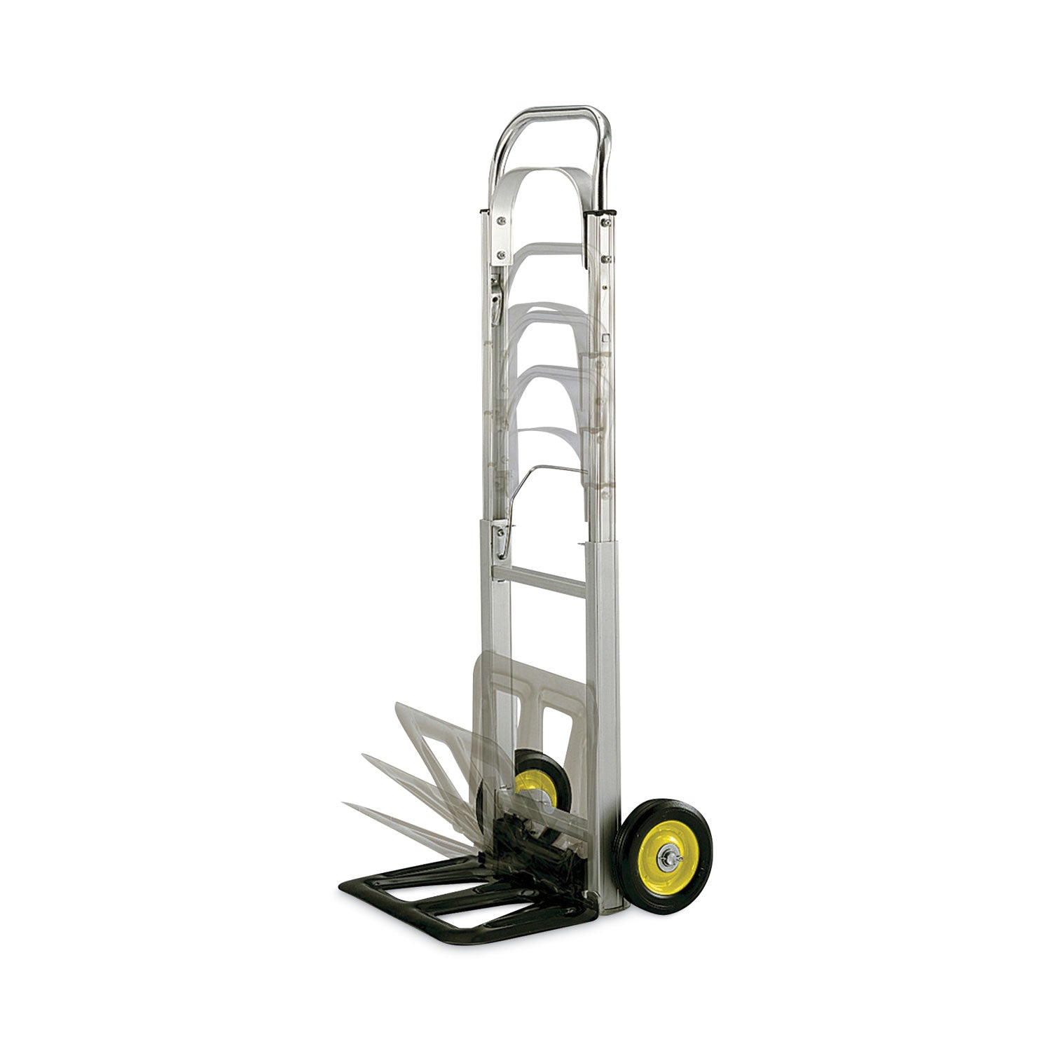 HideAway Aluminum Hand Truck, 250 lb Capacity, 15.5 x 16.5 x 43.5, Aluminum - 