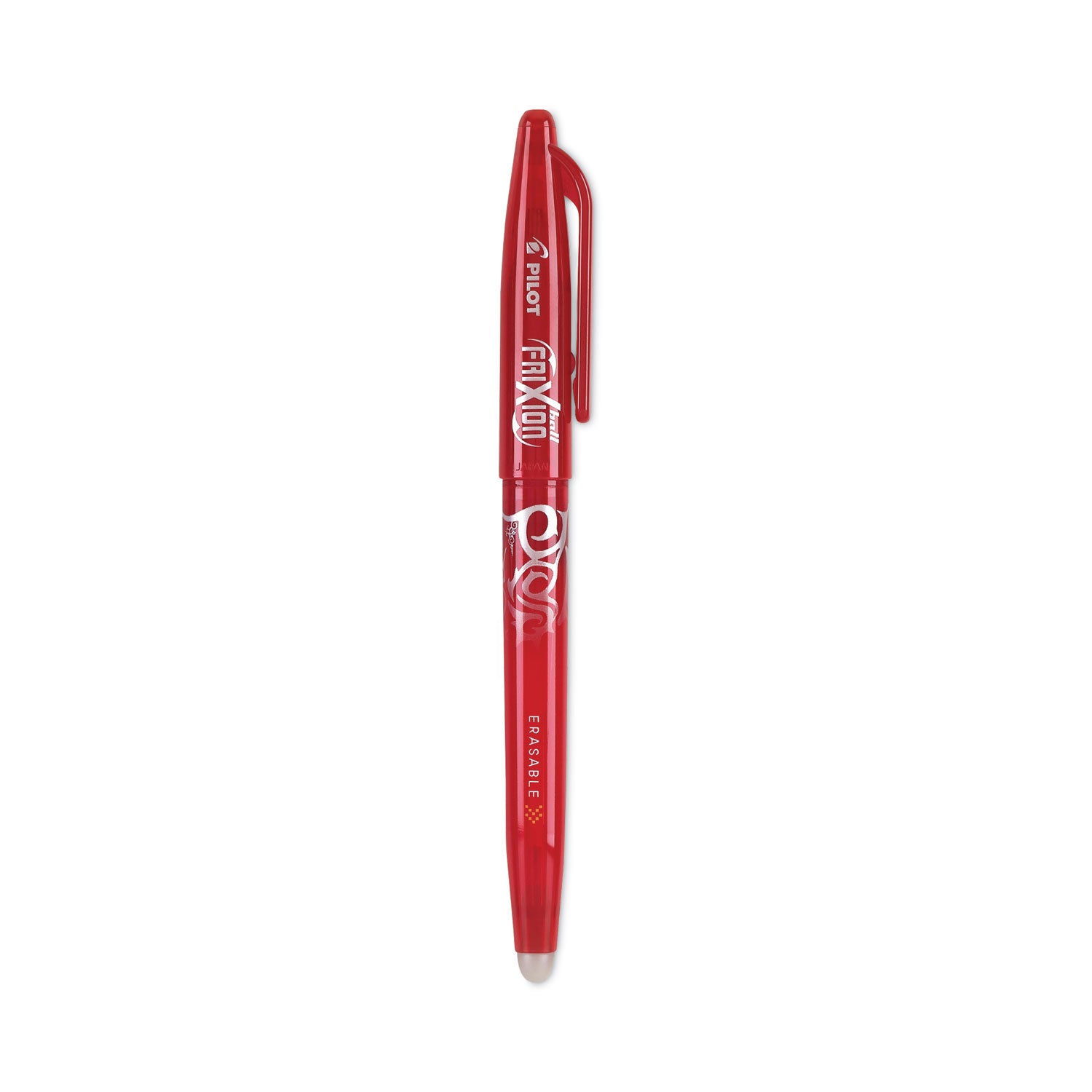 FriXion Ball Erasable Gel Pen, Stick, Fine 0.7 mm, Red Ink, Red Barrel - 