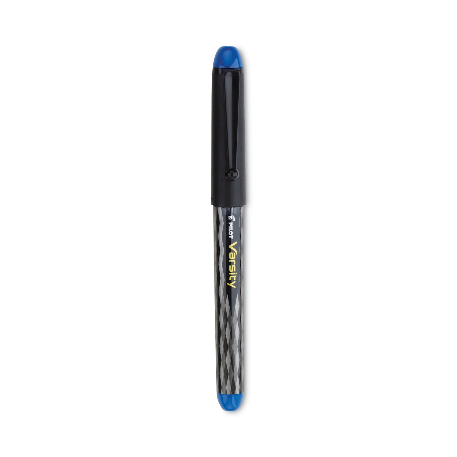 Varsity Fountain Pen, Medium 1 mm, Blue Ink, Clear/Black/Blue Barrel - 