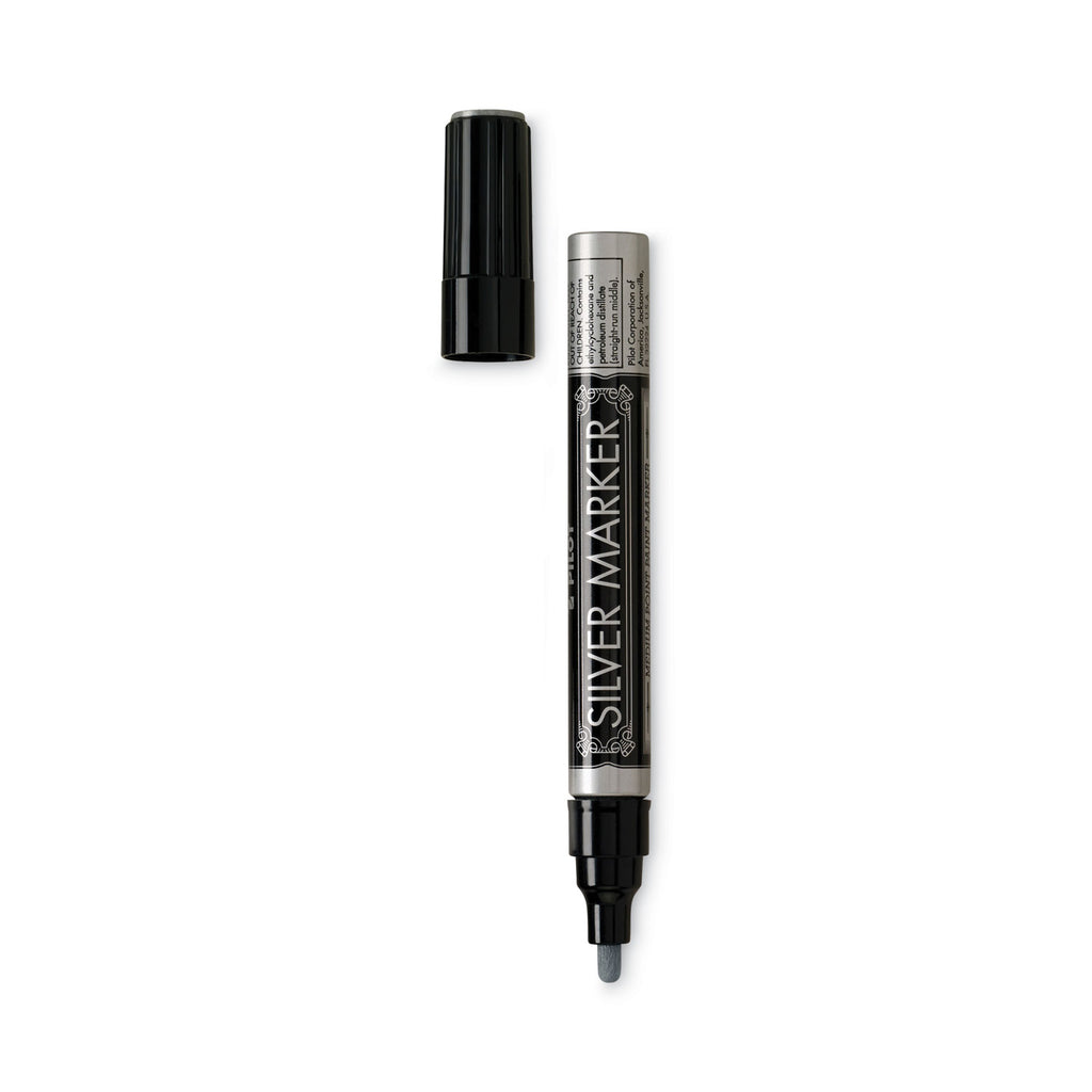 Creative Art and Crafts Marker, Medium Brush Tip, Silver - 