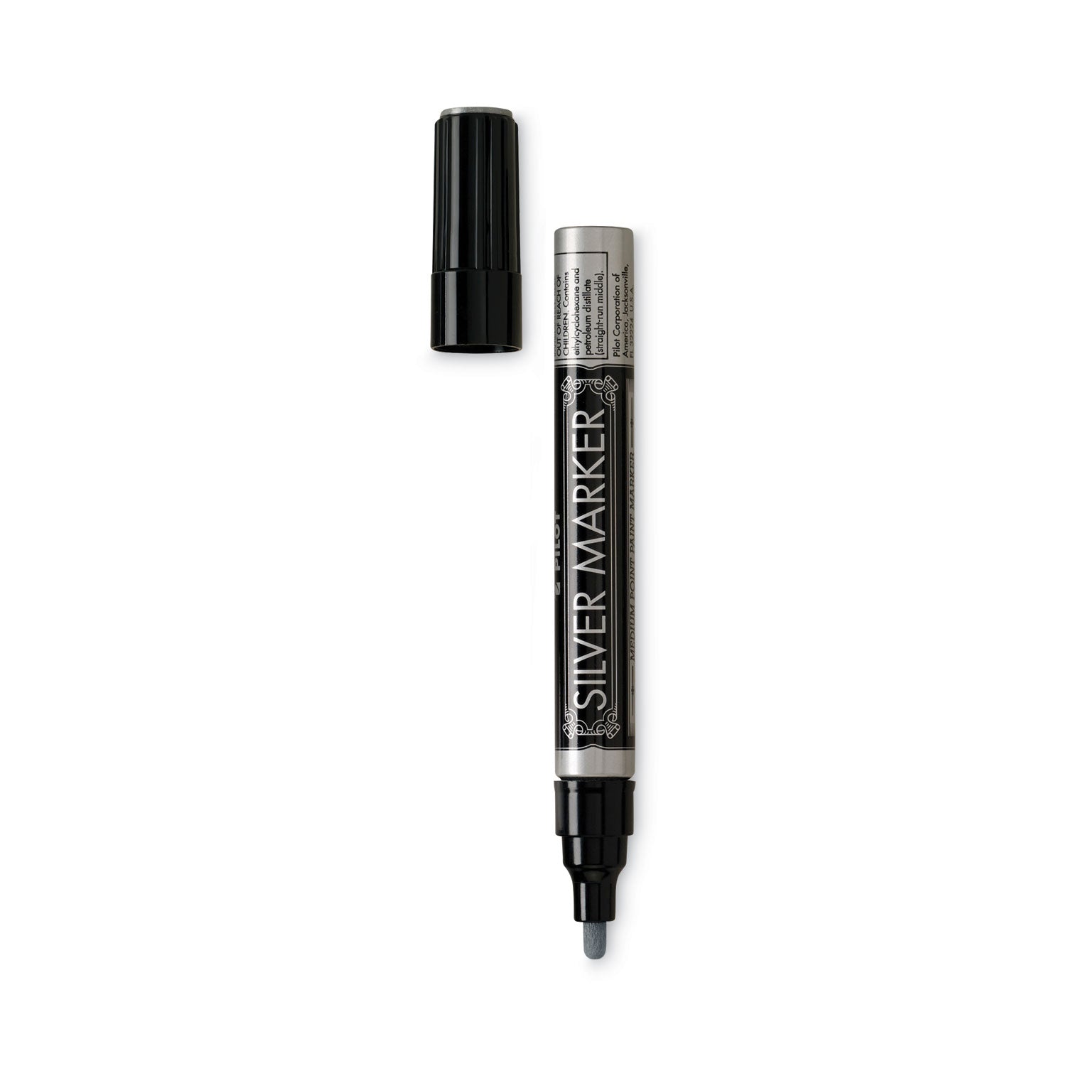 Creative Art and Crafts Marker, Medium Brush Tip, Silver - 