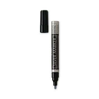 Creative Art and Crafts Marker, Medium Brush Tip, Silver - 