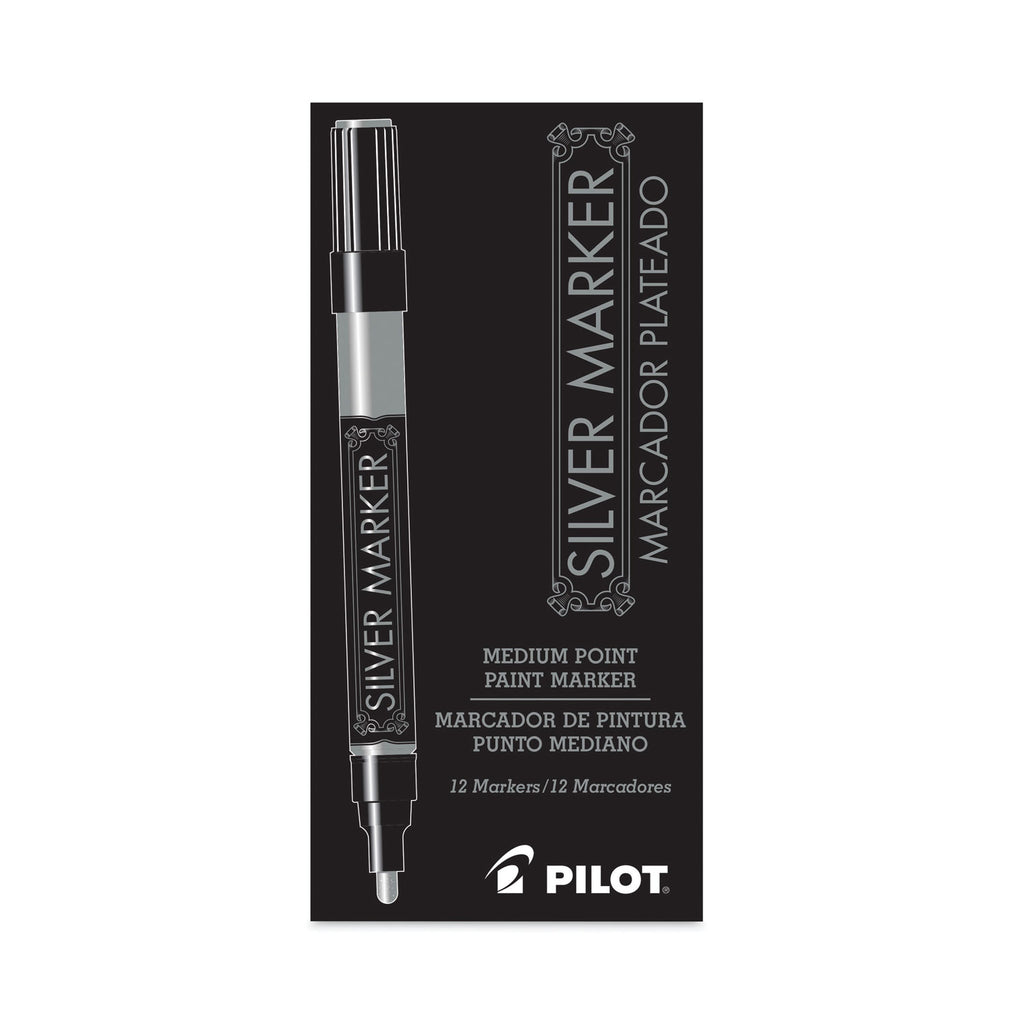 Creative Art and Crafts Marker, Medium Brush Tip, Silver - 
