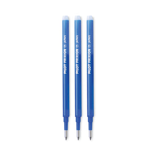 Refill for Pilot FriXion Erasable, FriXion Ball, FriXion Clicker and FriXion LX Gel Ink Pens, Fine Tip, Blue Ink, 3/Pack