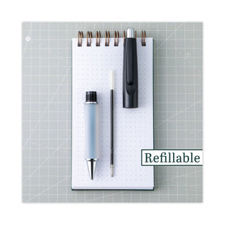 Dr. Grip Ballpoint Pen, Retractable, Medium 1 mm, Blue Ink, Navy Barrel