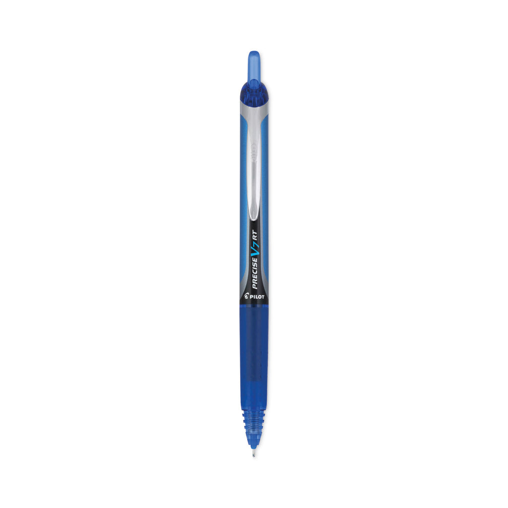 Precise V7RT Roller Ball Pen, Retractable, Fine 0.7 mm, Blue Ink, Blue Barrel