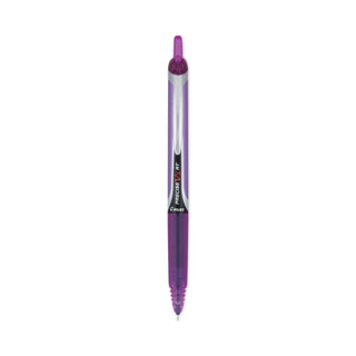 Precise V5RT Roller Ball Pen, Retractable, Extra-Fine 0.5 mm, Purple Ink, Purple Barrel