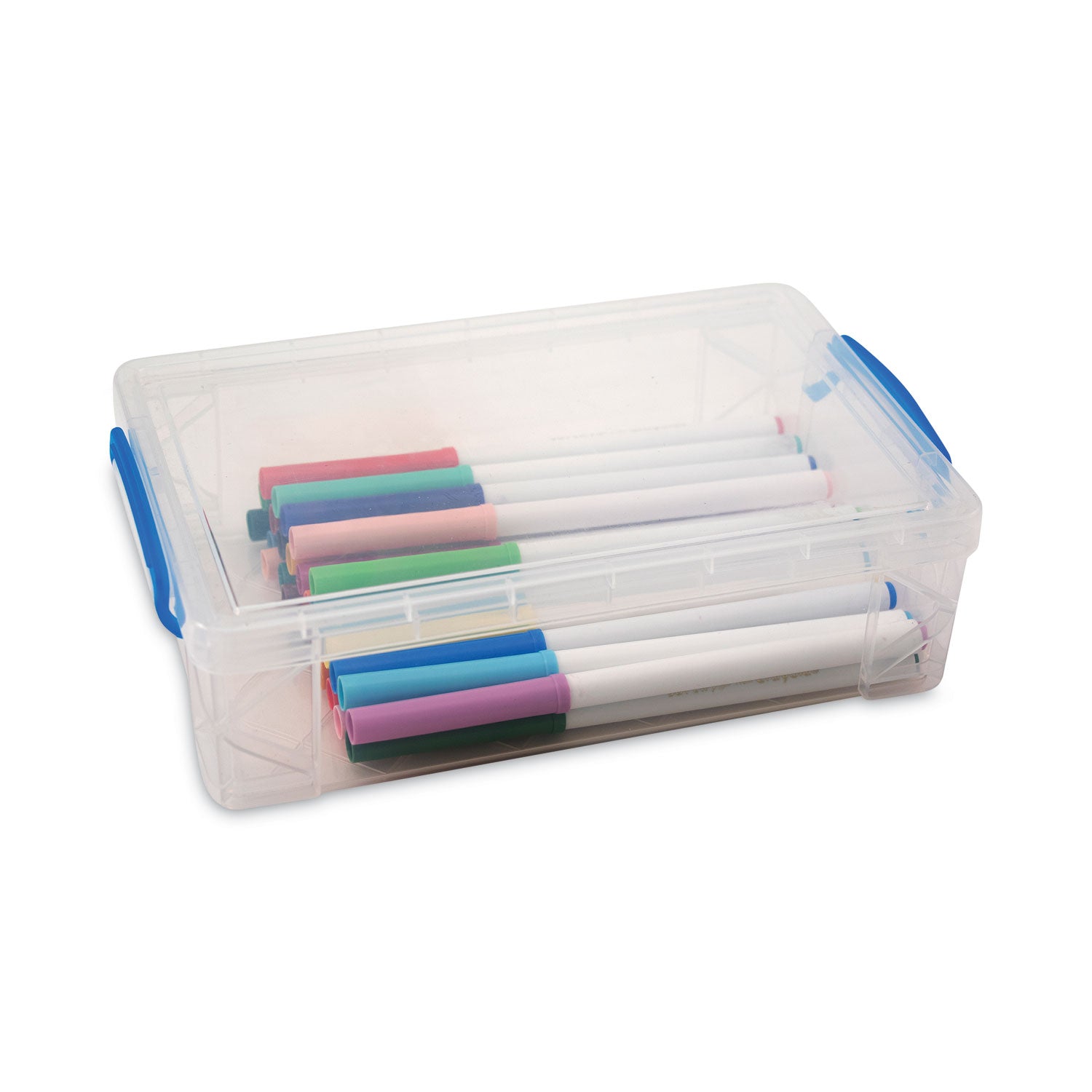 super-stacker-large-pencil-box-plastic-9-x-55-x-262-clear_avt37539 - 2